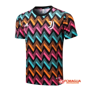 T Shirt Allenamento Juventus Azzurro/Arancia/Rosa 2022/2023