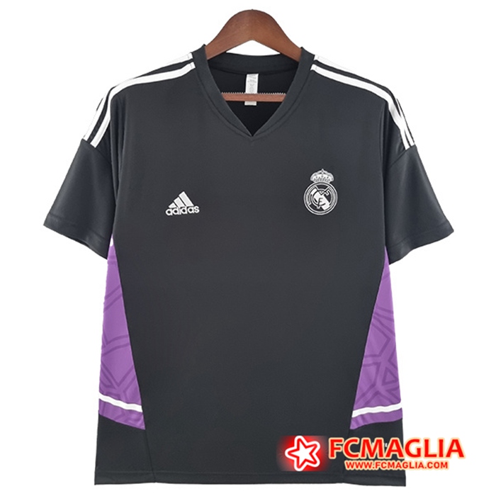 T Shirt Allenamento Real Madrid Nero/Pourpre 2022/2023