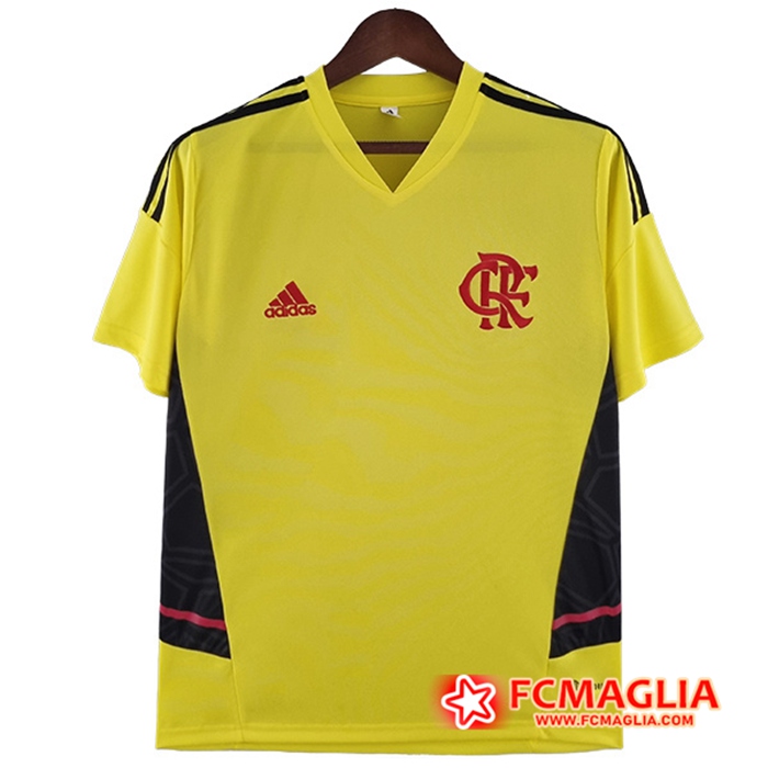 T Shirt Allenamento Flamengo Giallo 2022/2023