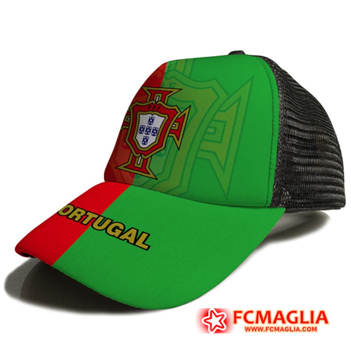 Cappello Da Calcio Portogallo Verde/Rosso 2023
