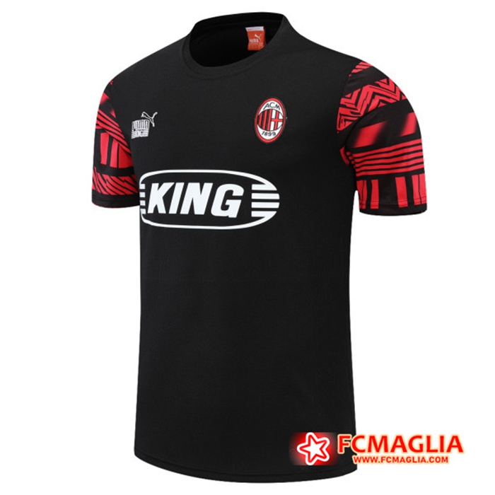 T Shirt Allenamento AC Milan Nero 2022/2023