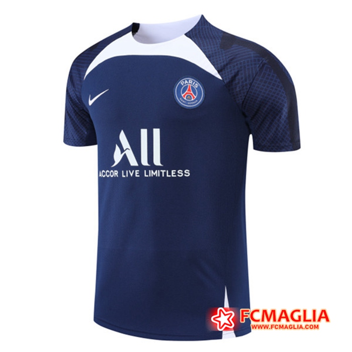 T Shirt Allenamento PSG blu navy 2022/2023
