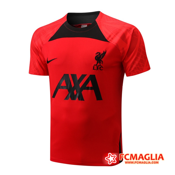 T Shirt Allenamento FC Liverpool Rosso/Nero 2022/2023