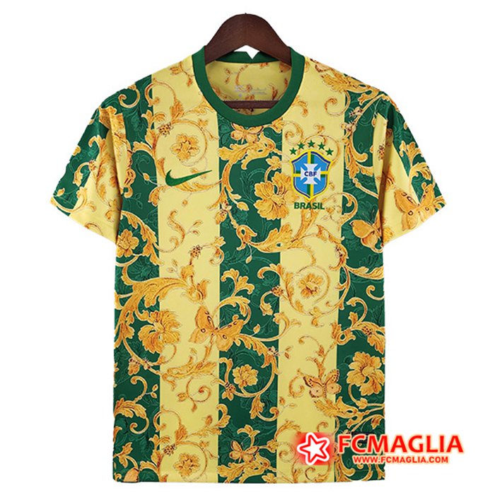 Maglie Calcio Brasile Special Edition Giallo/Verde Coppa Del Mondo 2022
