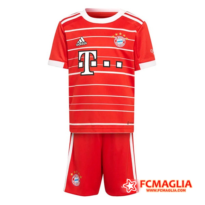 Maglie Calcio Bayern Monaco Bambino Prima 2022/2023