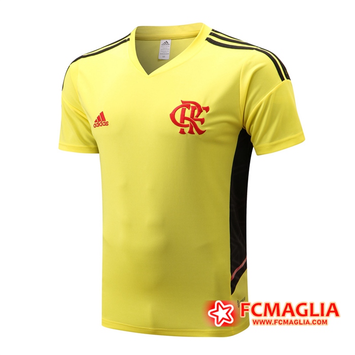 T Shirt Allenamento Flamengo Giallo 2022/2023