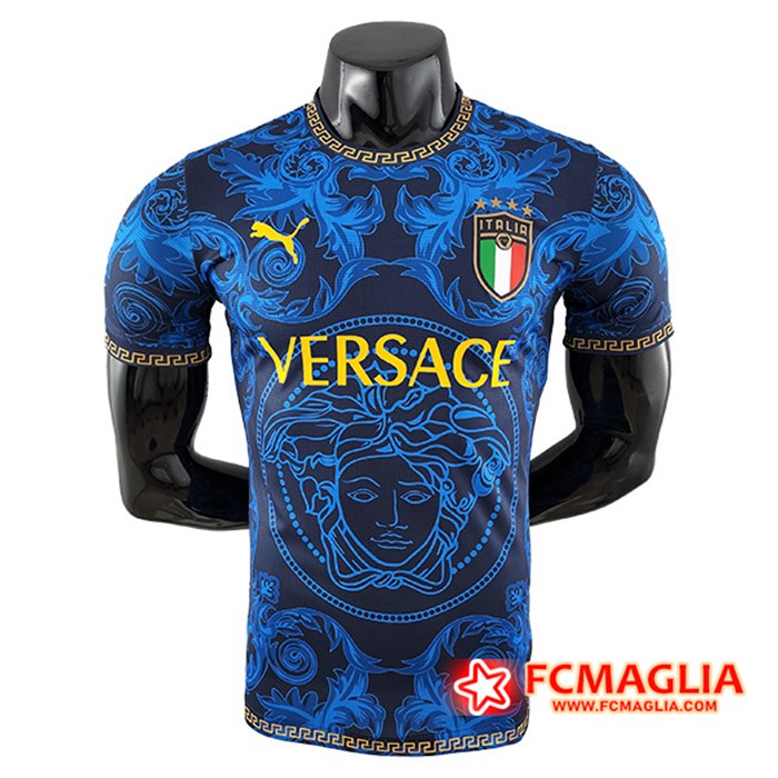 Le Nuove Maglia Nazionale Italia Versace Blu 2022 2023 Prezzo