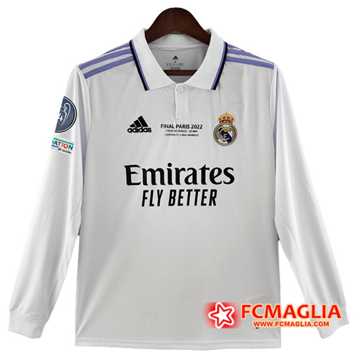 Maglie Calcio Real Madrid 14 Champions Edition Prima Manica Lunga 2022/2023