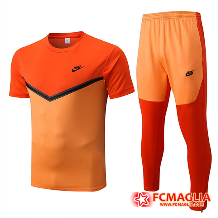 T Shirt Allenamento + Pantaloni Nike Arancia 2022/2023