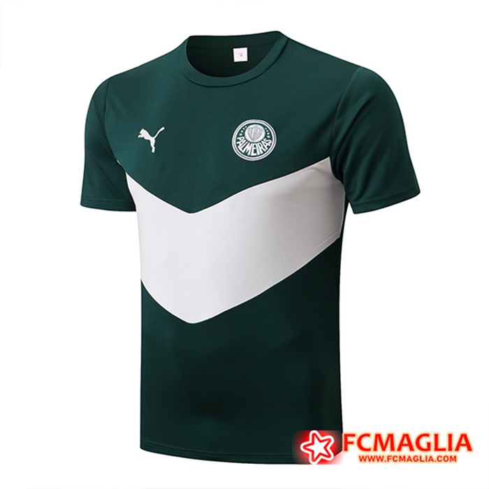 T Shirt Allenamento Palmeiras Verde/Bianco 2022/2023