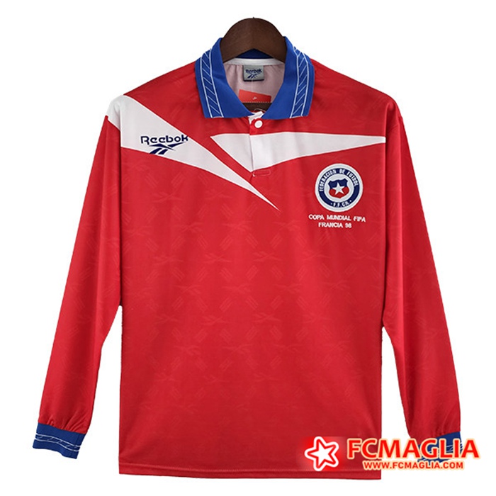 Maglie Calcio Chile Retro Prima Manica Lunga 1998