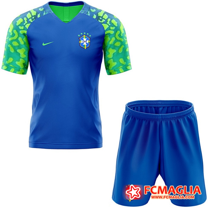 Maglie Calcio Brasile Bambino Seconda 2022/2023