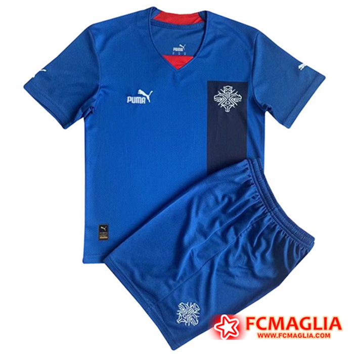 Maglie Calcio Islande Bambino Prima 2022/2023