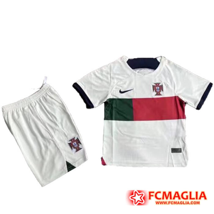 Maglie Calcio Portogallo Bambino Seconda 2022/2023