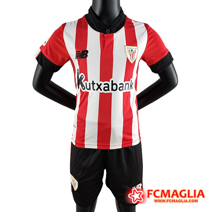 Nuova Maglie Calcio Athletic Bilbao Bambino Prima 2022/2023