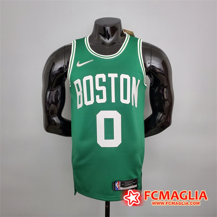 Maglia Boston Celtics (Tatum #0) Verde 75th Anniversary