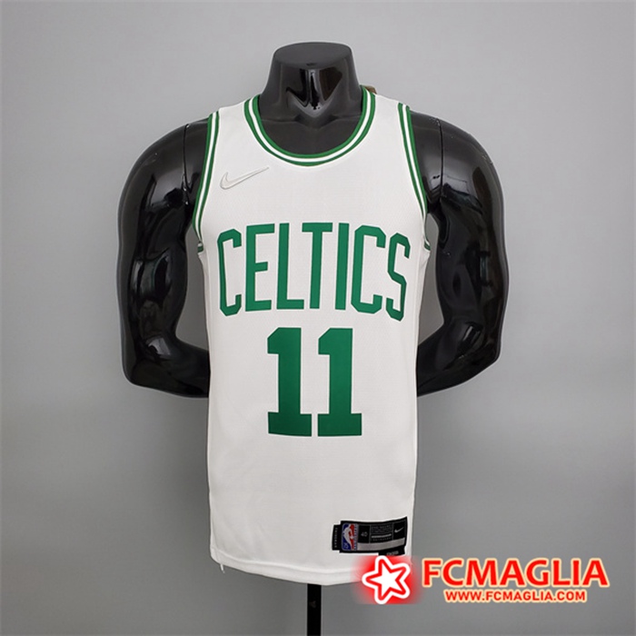 Maglia Boston Celtics (IrVing #11) Bianco 75th Anniversary