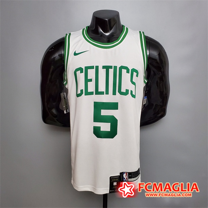 Maglia Boston Celtics (Garnett #5) Bianco