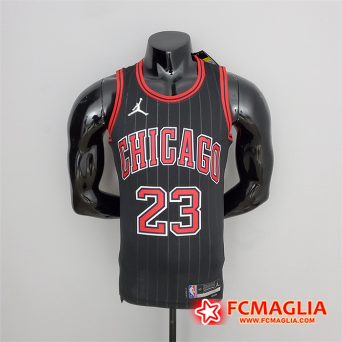 Maglia Chicago Bulls (Jordan #23) Nero 75th Anniversary