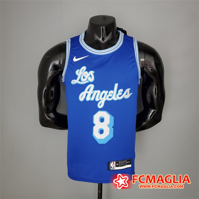 Maglia Los Angeles Lakers (Bryant #8) 2021 Retro Blu