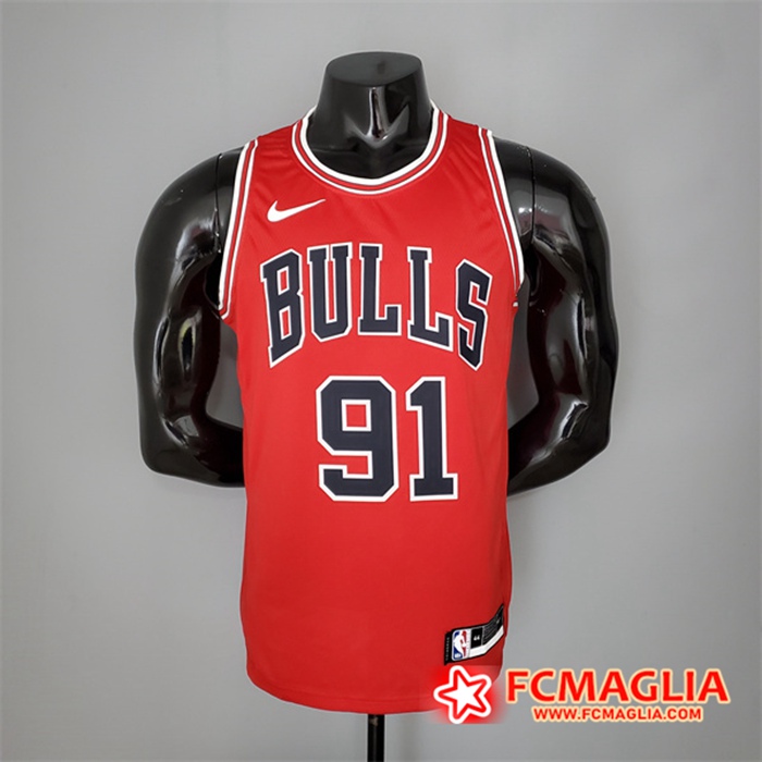 Maglia Chicago Bulls (Rooman #91) Rosso