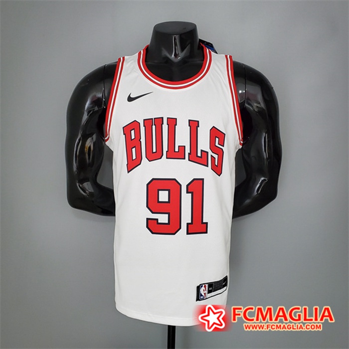 Maglia Chicago Bulls (Rooman #91) Bianco