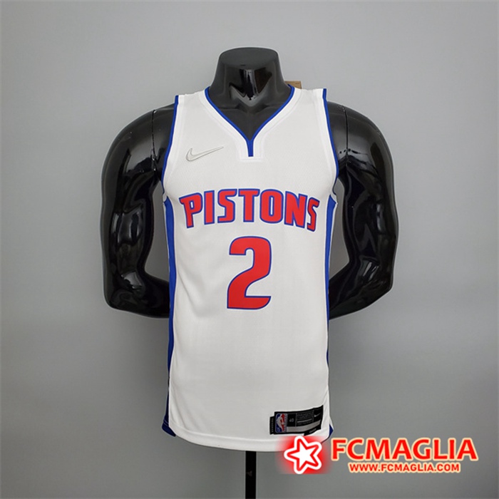 Maglia Detroit Pistons (Cunningham #2) Bianco 75th Anniversary