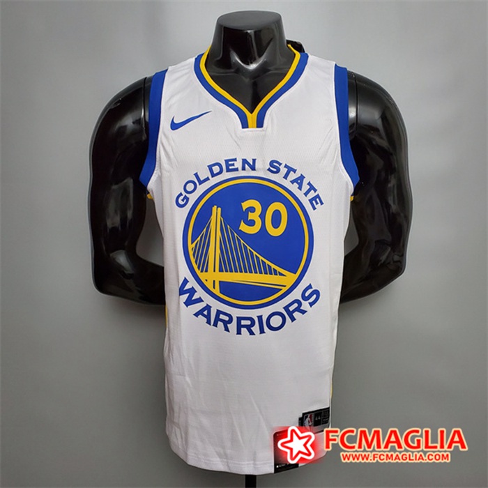 Maglia Golden State Warriors (Curry #30) Bianco