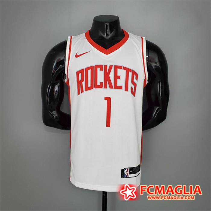 Maglia Houston Rockets (McGrady #1) 2021 Bianco