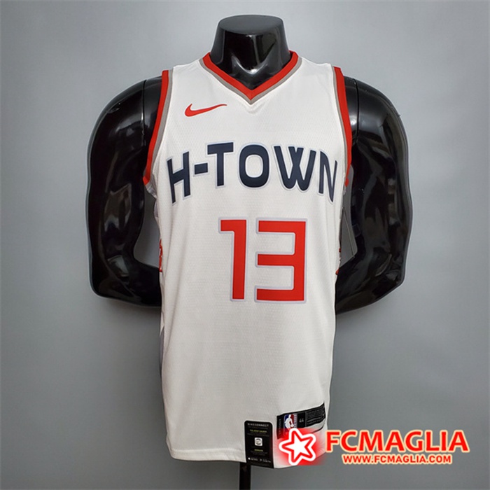 Maglia Houston Rockets (Harden #13) Bianco City Edition