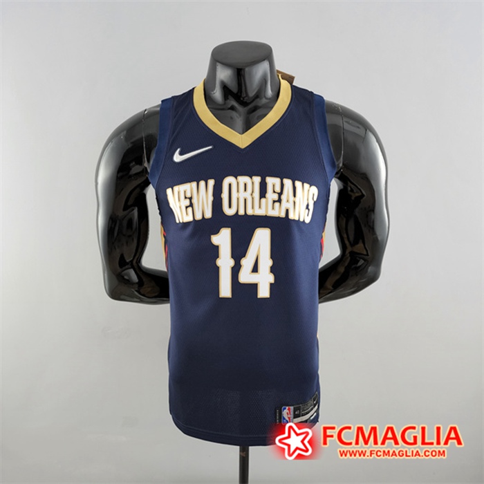 Maglia New Orleans Pelicans (Ingram #14) blu navy 75th Anniversary