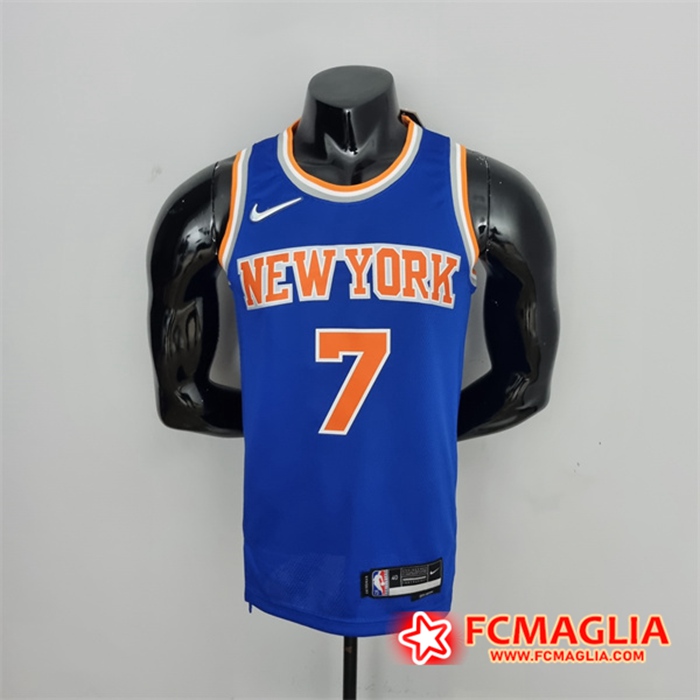 Maglia New York Knicks (Anthony #7) Blu 75th Anniversary