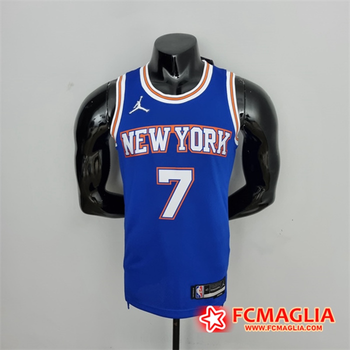 Maglia New York Knicks (Anthony #7) Blu 75th Anniversary Jordan Limited