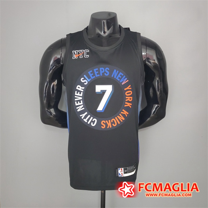 Maglia New York Knicks (Anthony #7) 2021 Nero City Edition