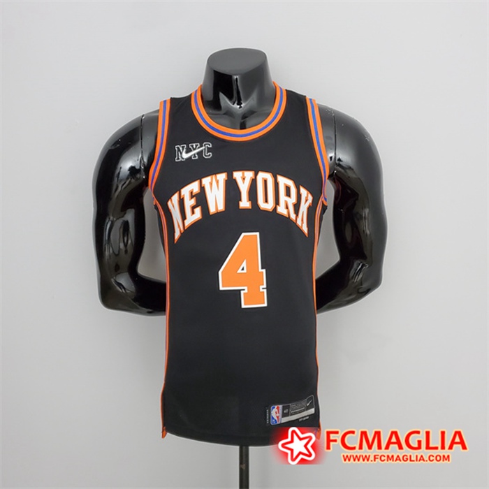 Maglia New York Knicks (Rosa #4) 2022 Season Nero Urban Edition
