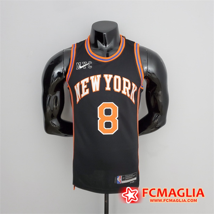 Maglia New York Knicks (Walker #8) 2022 Season Nero Urban Edition