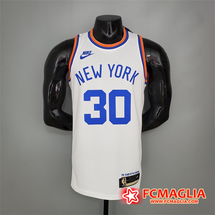 Maglia New York Knicks (Randle #30) Bianco 75th Anniversary