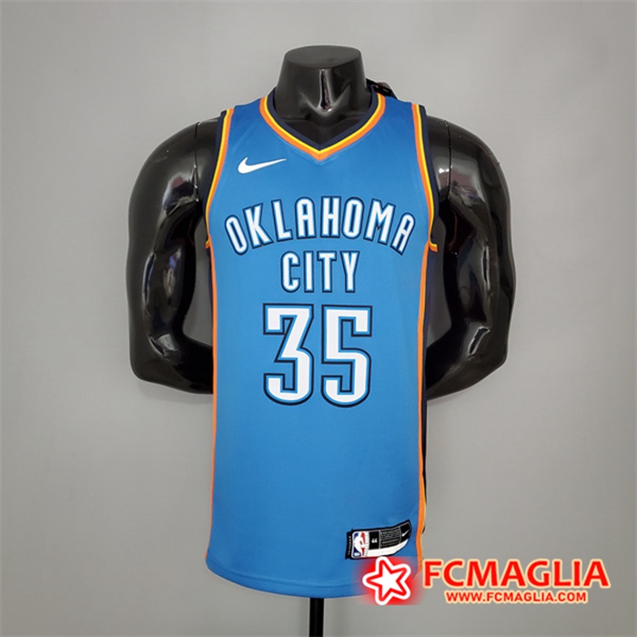 Maglia Oklahoma City Thunder (Durant #35) Blu