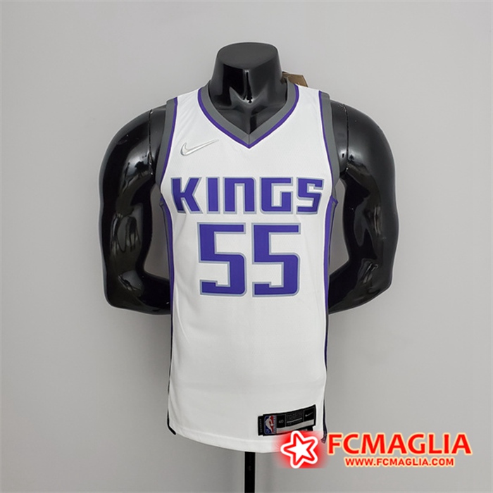 Maglia Sacramento Kings (Williams #55) Bianco 75th Anniversary