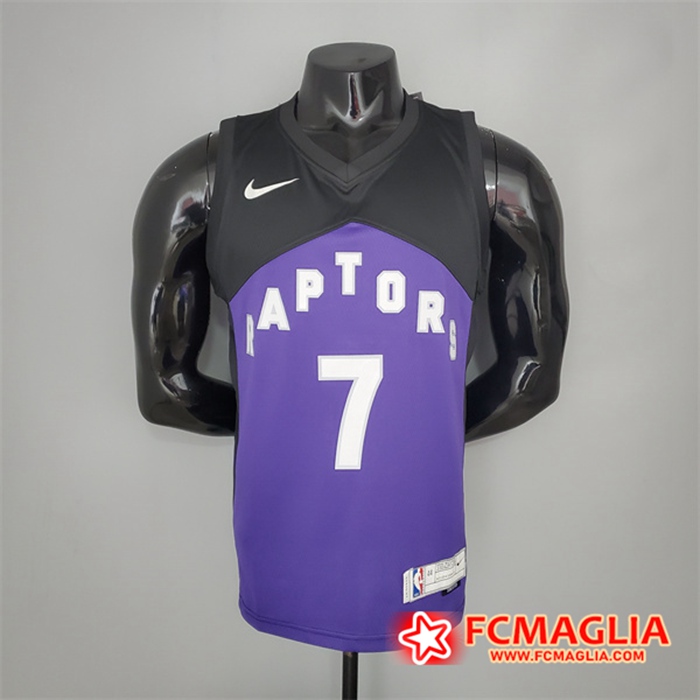 Maglia Toronto Raptors (Lowry #7) 2021 Viola/Nero Bonus Edition
