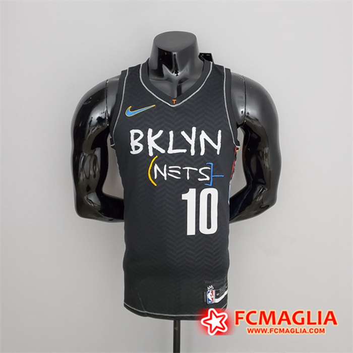 Maglia Brooklyn Nets (Simmons #10) Nero City Edition