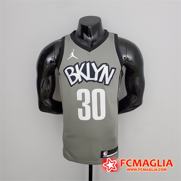 Maglia Brooklyn Nets (Curry #30) Grigio