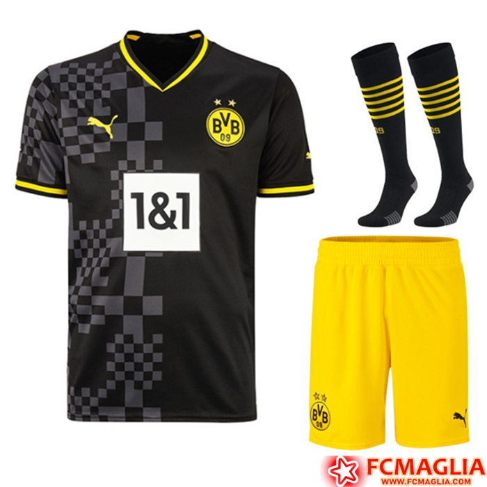 Kit Maglia Dortmund Seconda (Pantaloncini + Calzini) 2022/2023