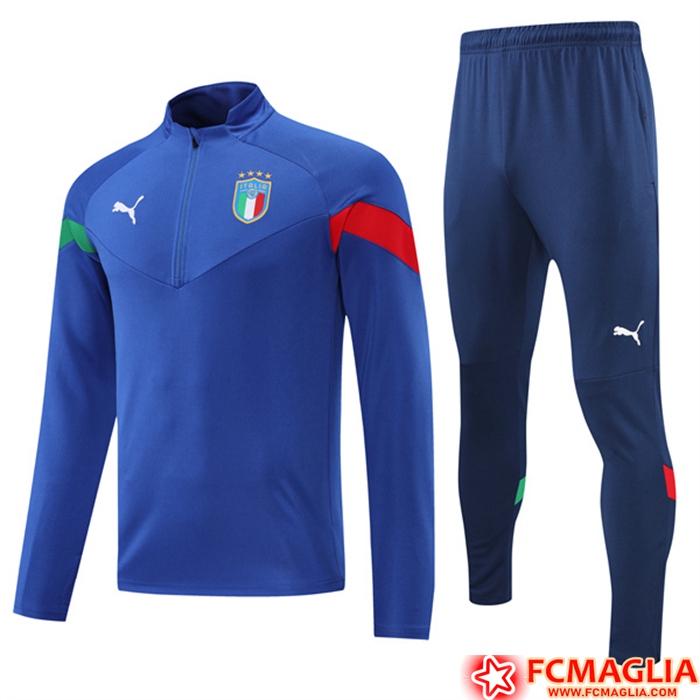 Insieme Tuta Calcio Italia Blu 2022/2023