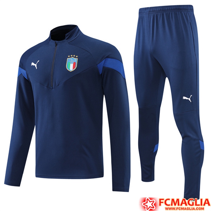 Insieme Tuta Calcio Italia blu navy 2022/2023