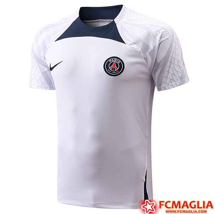 T Shirt Allenamento PSG Nero/Bianco 2022/2023