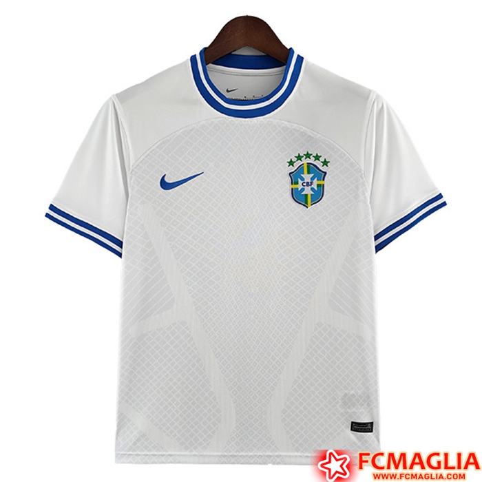 T Shirt Allenamento Brasile Bianco 2022/2023