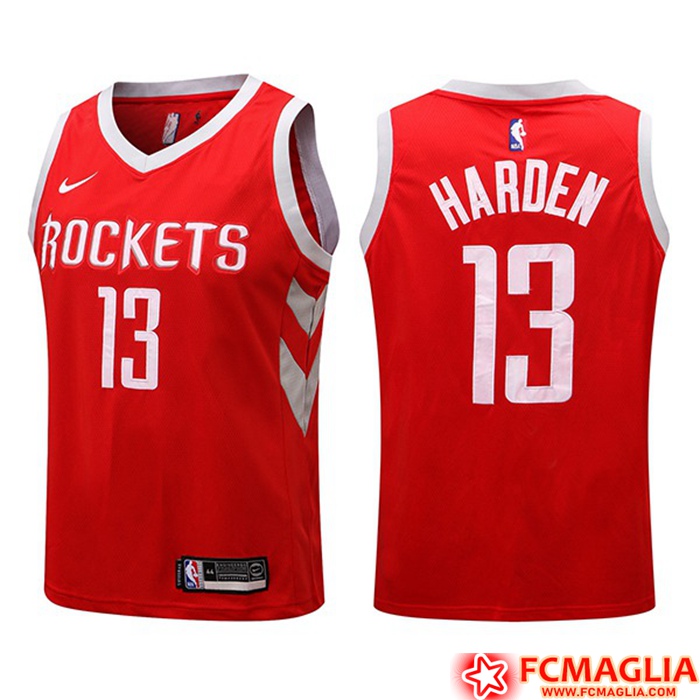 Maglia Houston Rockets (HARDEN #13) Rosso
