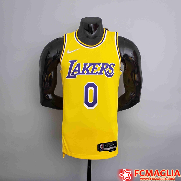 Maglia Los Angeles Lakers (WESTBROOK #0) Giallo
