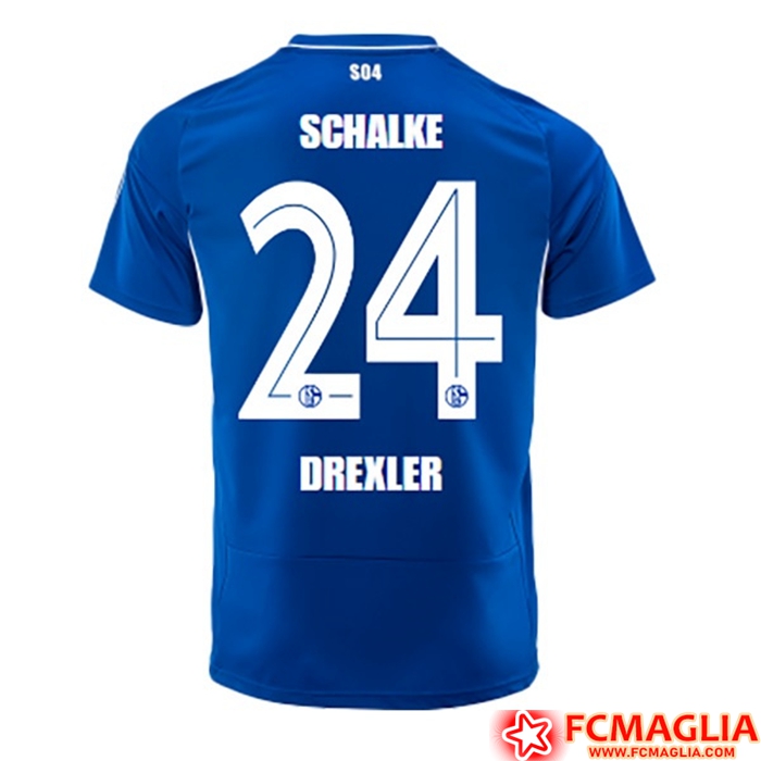 Maglie Calcio Schalke 04 (DREXLER #24) 2022/23 Prima